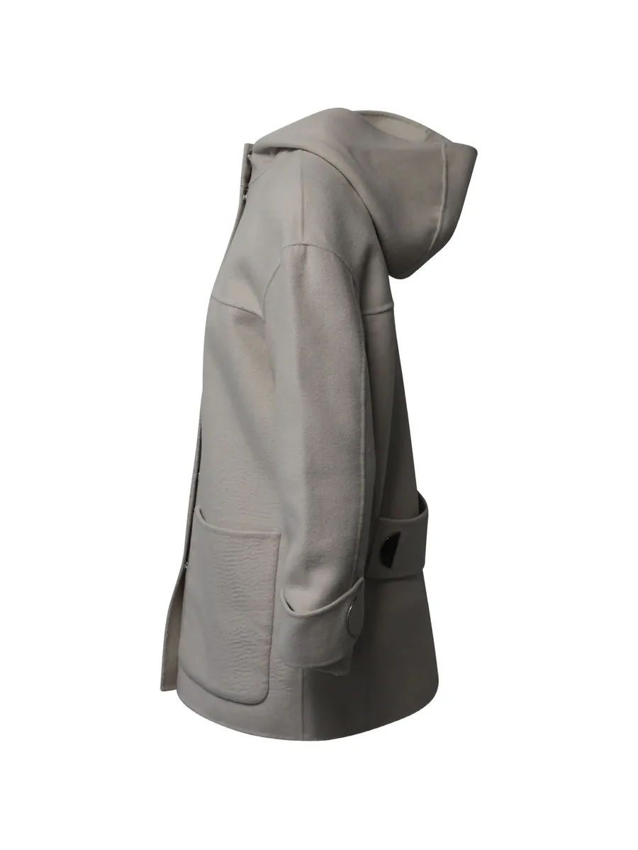 hoodie patch-pocket coat 6
