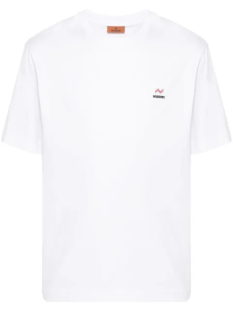 embroidered-logo T-shirt