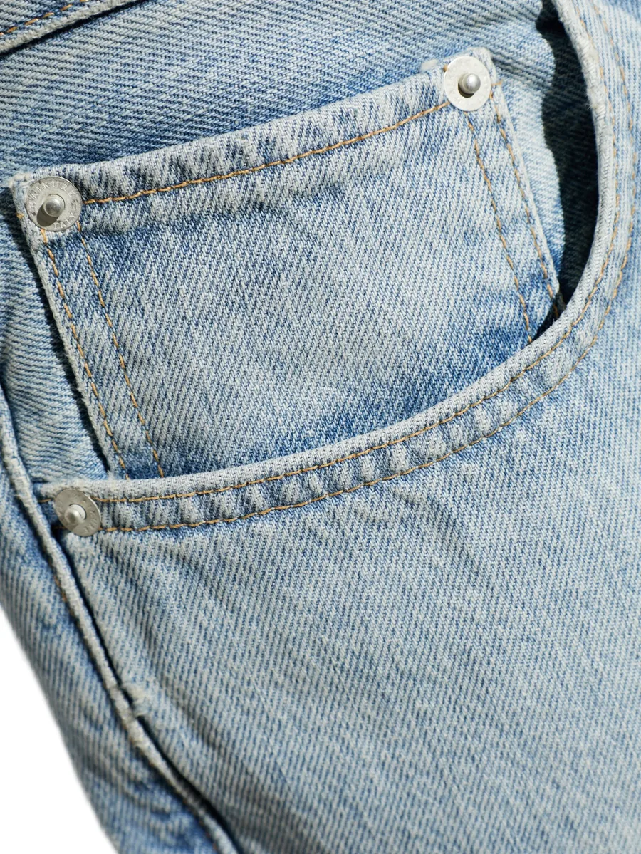 five-pocket wide-leg jeans 9