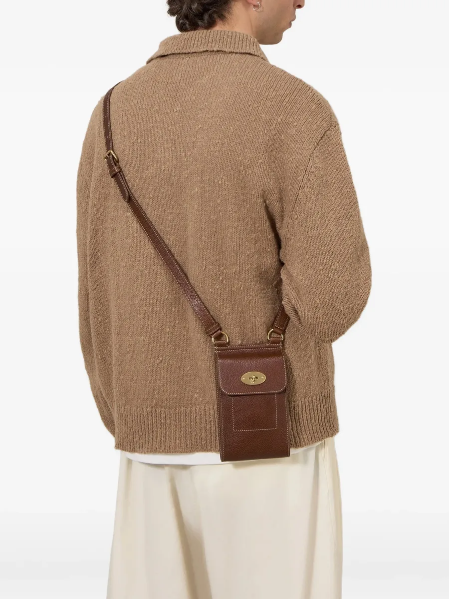 mini Antony grained-leather messenger bag 4