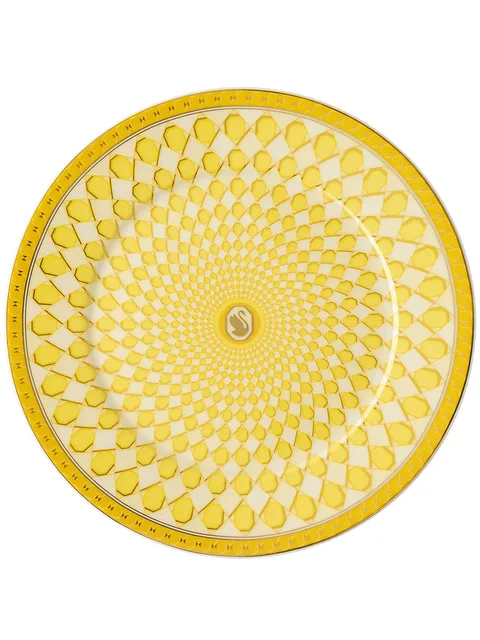 тарелка Signum Jonquil с геометричным узором из коллаборации с Swarovski (18.1 см)
