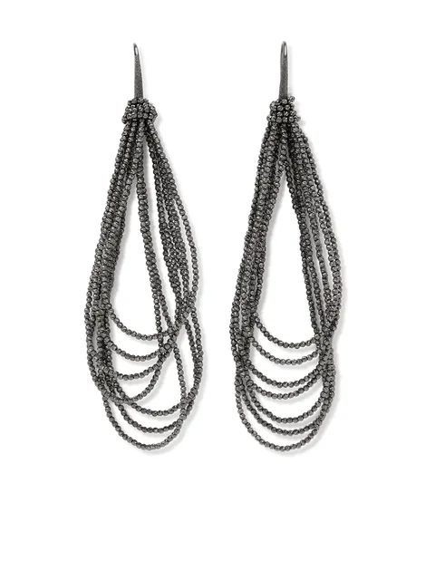серьги с декором Monili