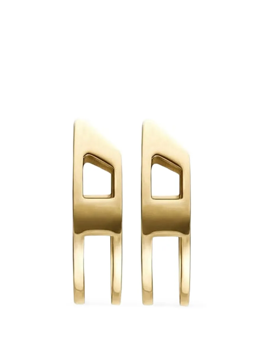 D logo hoop earrings 2