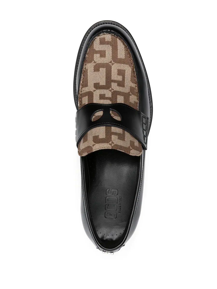 Wirdo monogram-pattern loafers 8