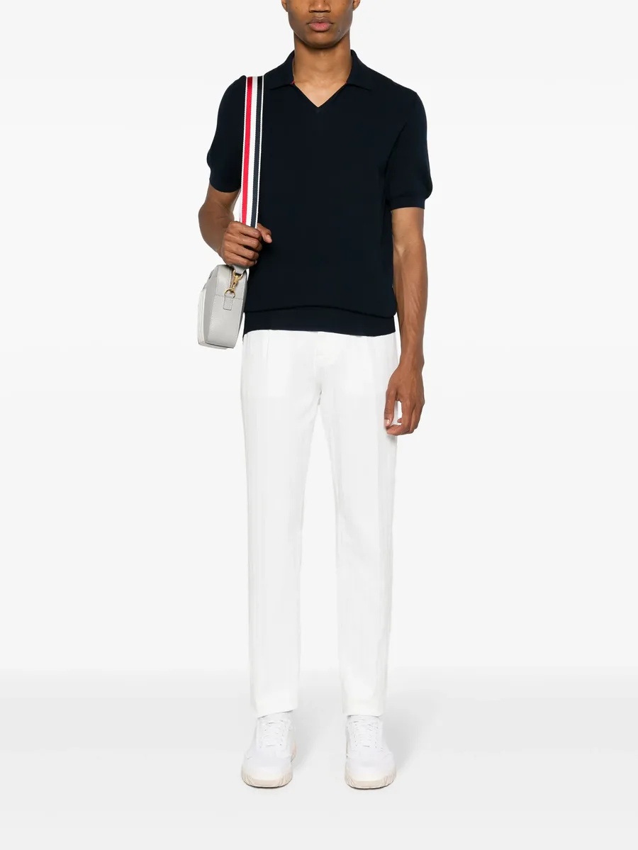 fine-knit cotton polo shirt 3