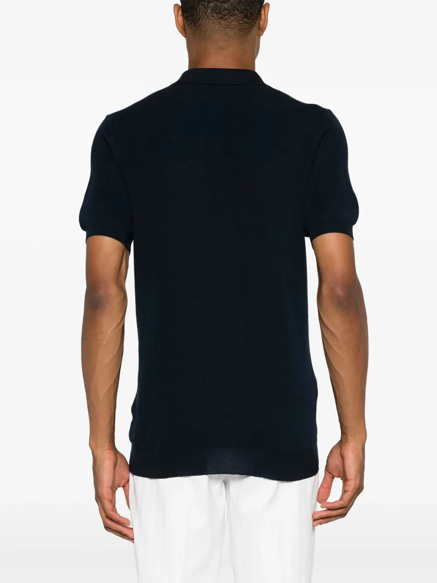 fine-knit cotton polo shirt 8