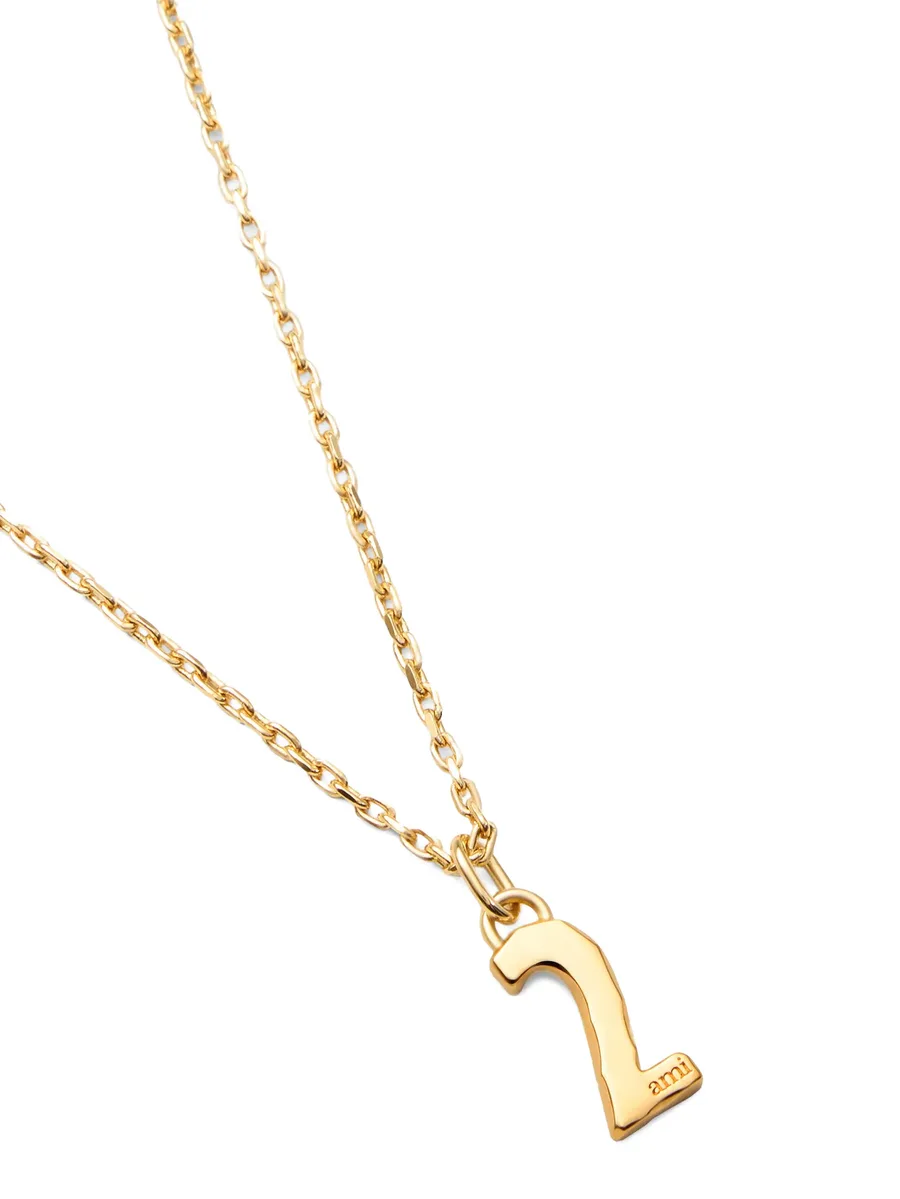 hammered number pendant necklace 6