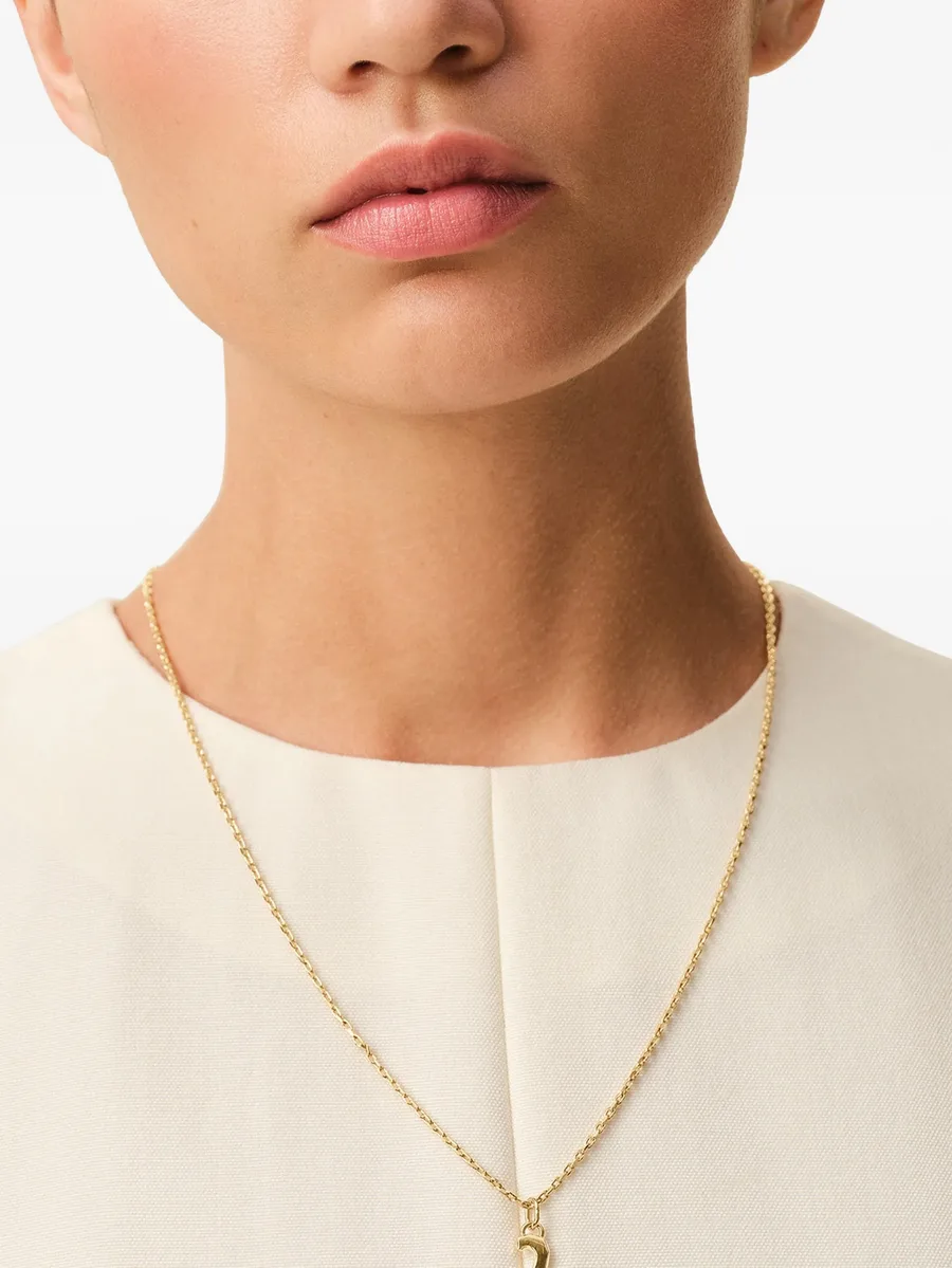 hammered number pendant necklace 7