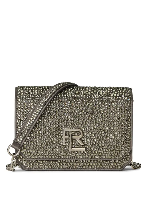 crystal-embellished satin bag