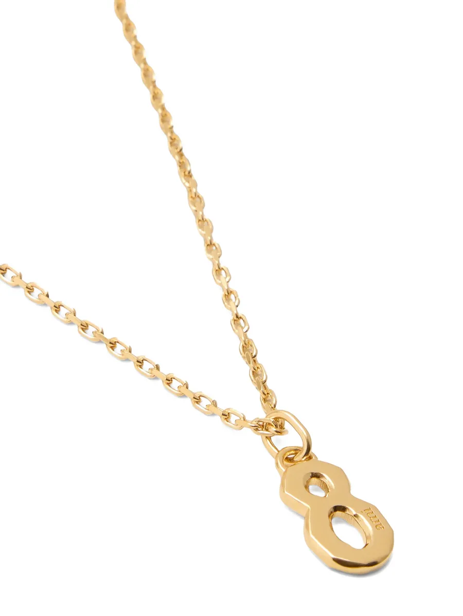 hammered number 8 pendant necklace 6