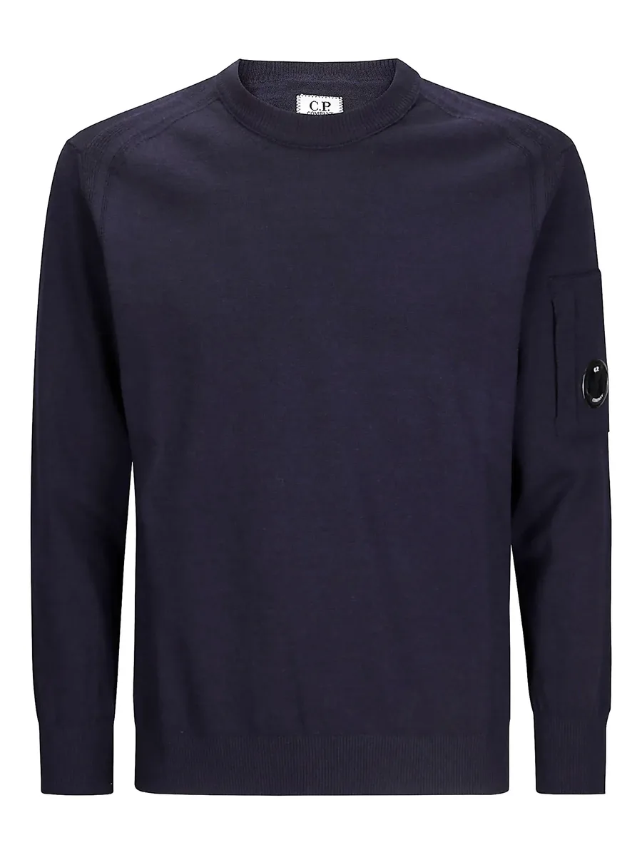 crew neck lens pocket jumper 2