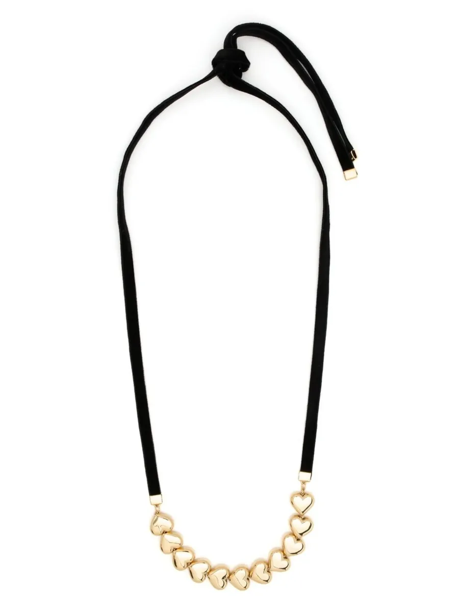 heart-beads velvet necklace 1