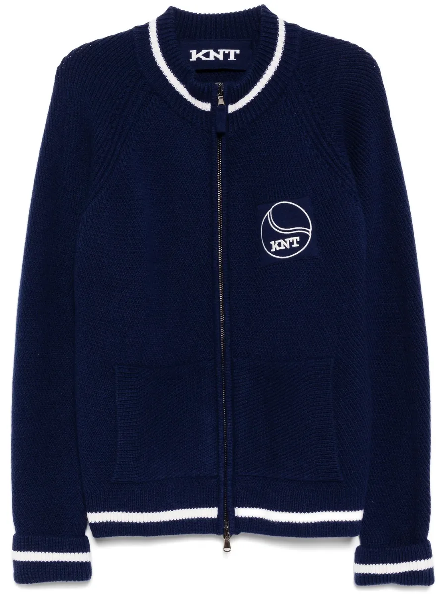 logo patched jacket 1