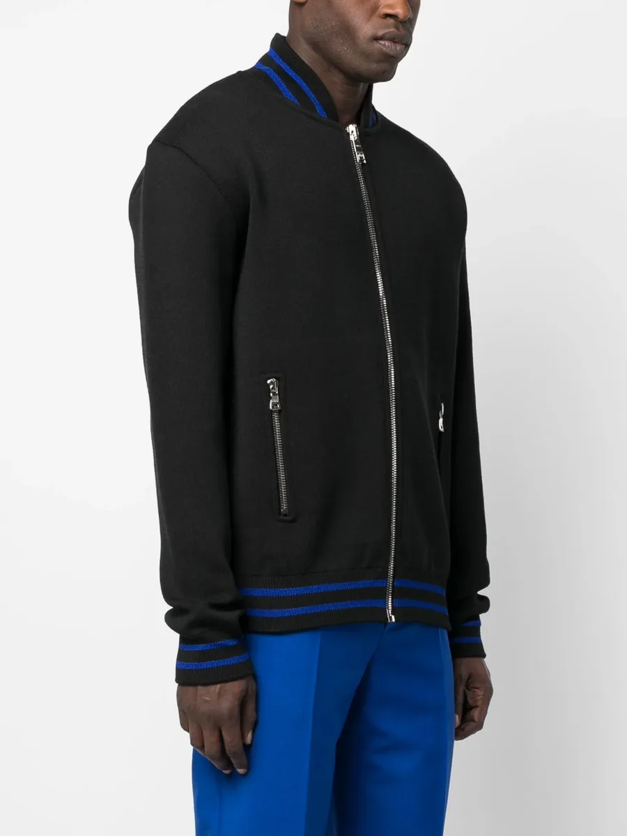 zipped knit jumper 6