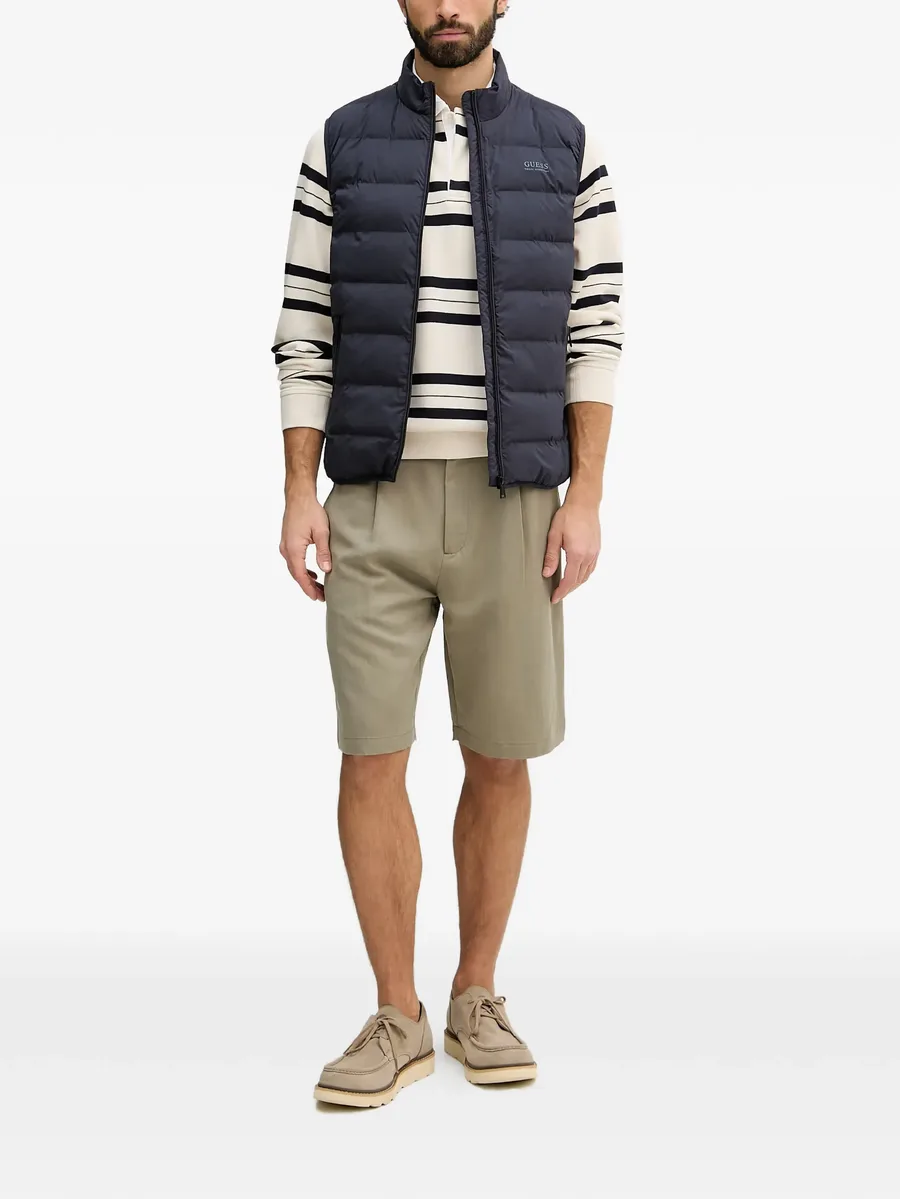 striped long-sleeve polo-collar sweater 3