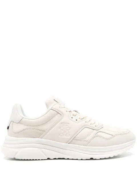 Modern leather chunky sneakers