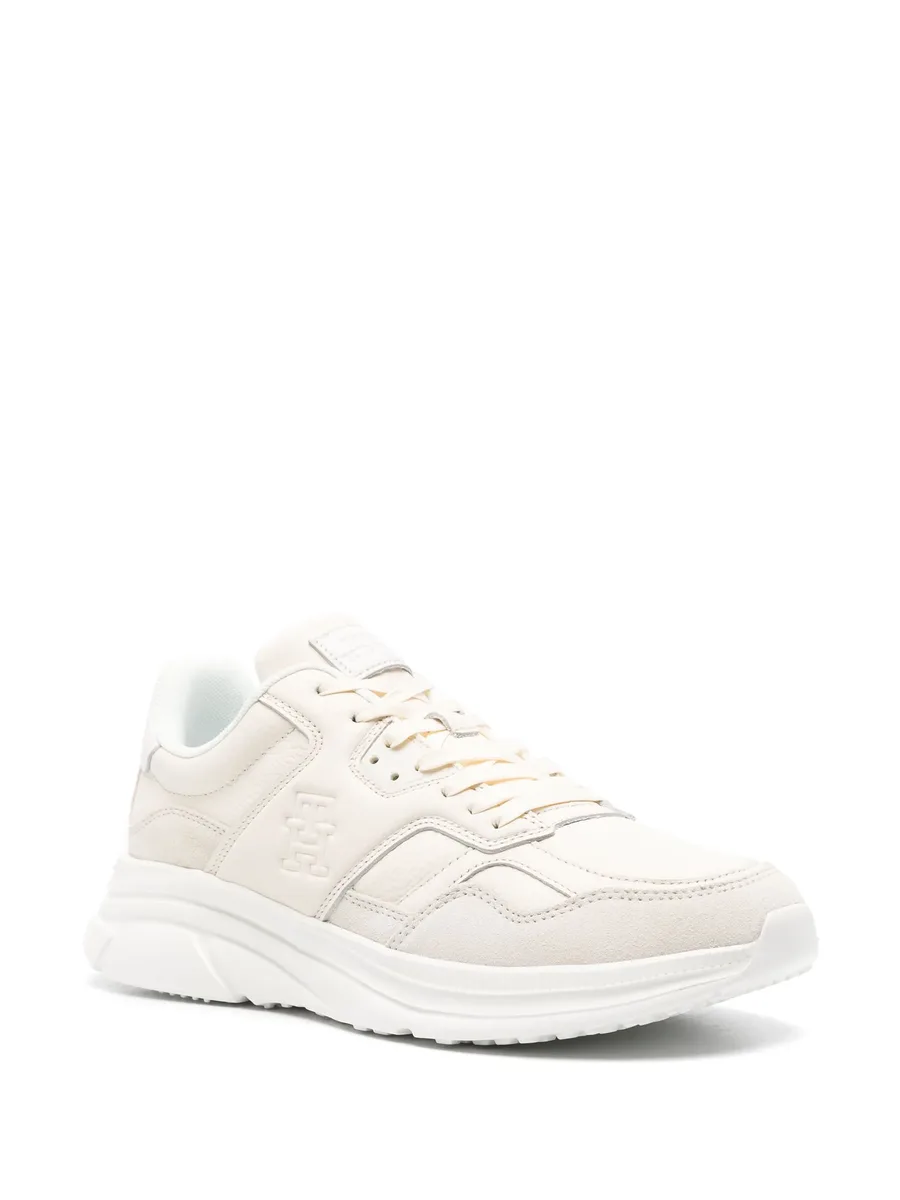 Modern leather chunky sneakers 4