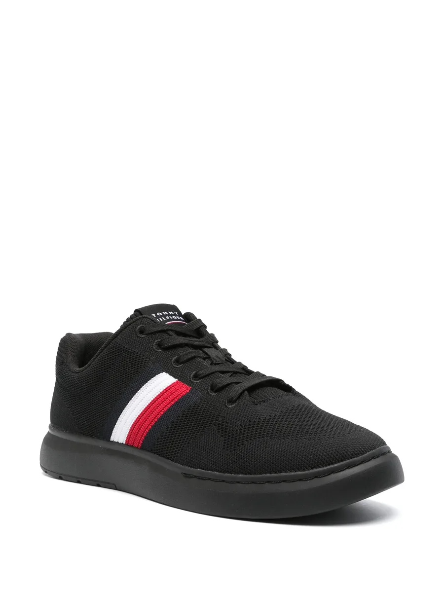 side stripe-detail mesh sneakers 3