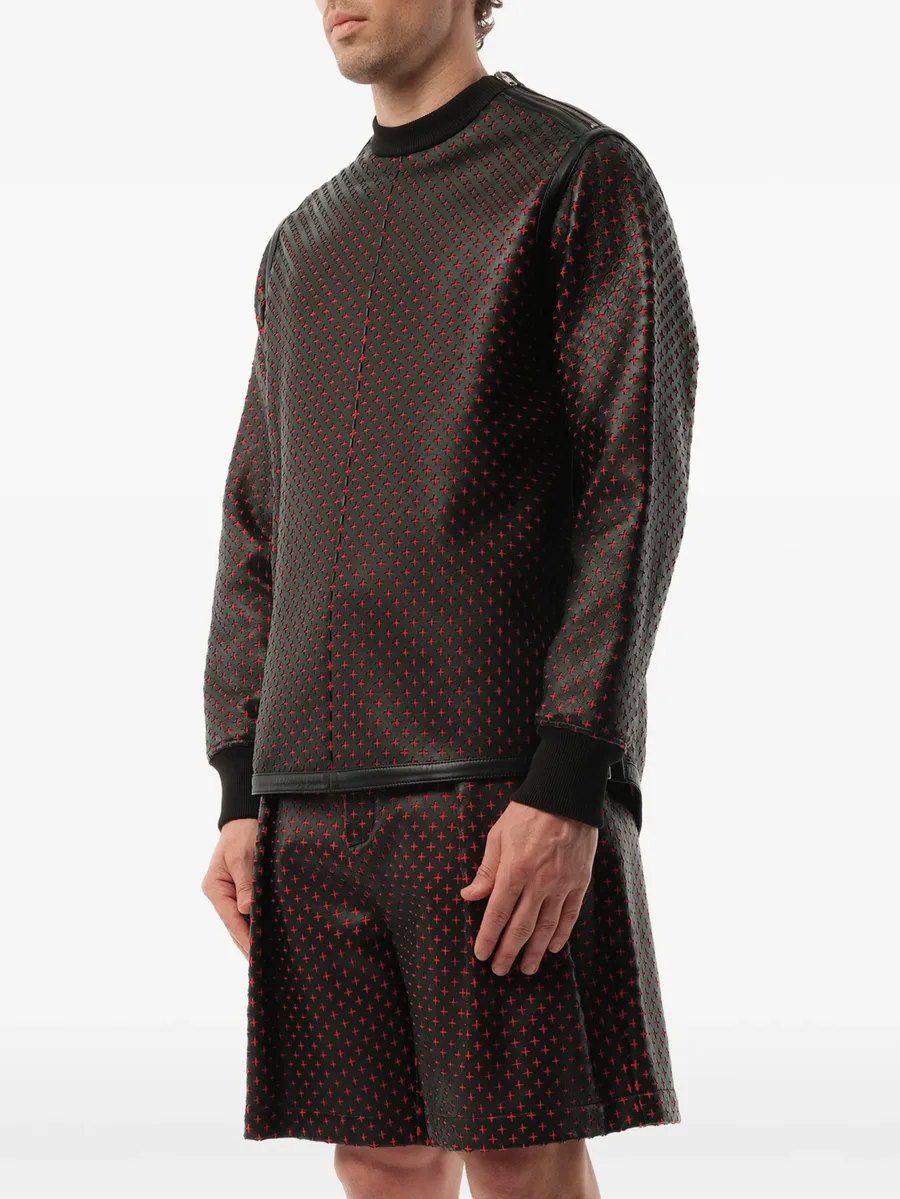 perforated leather sweater 6