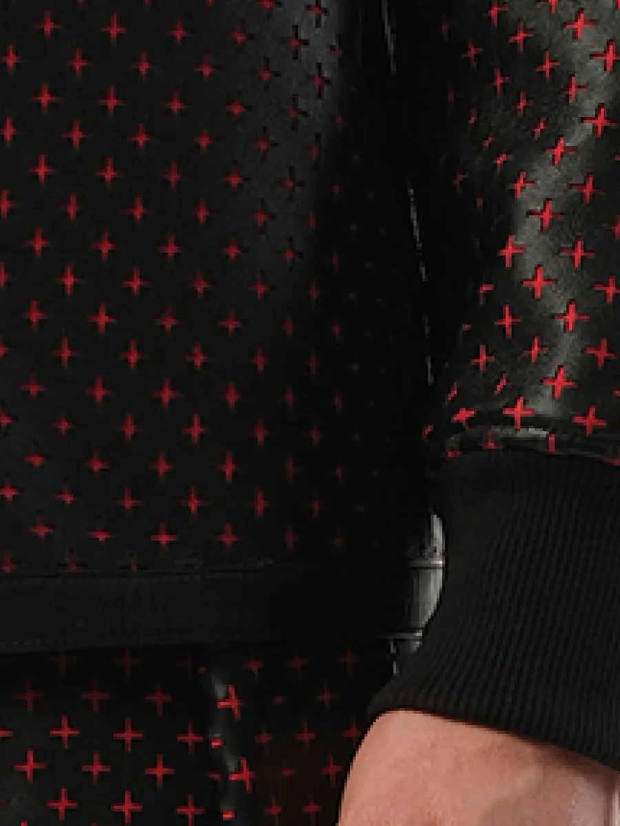 perforated leather sweater 10
