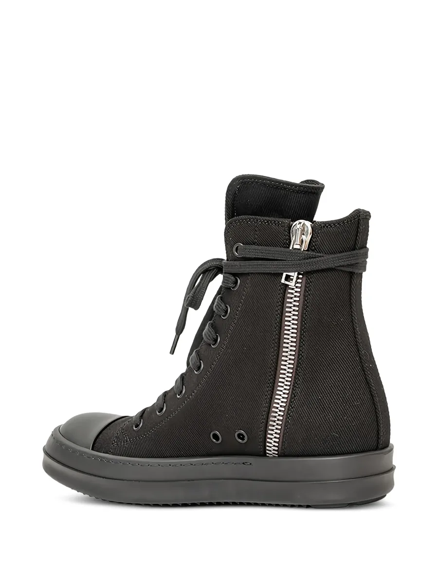 lace-up canvas sneakers 6