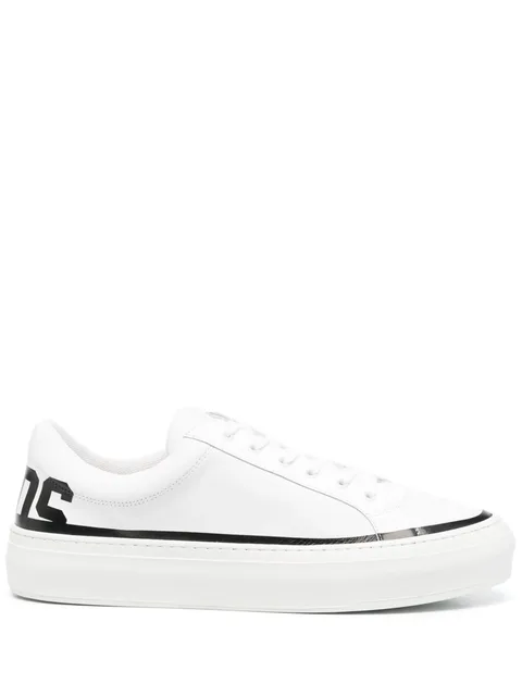 logo-print low-top sneakers