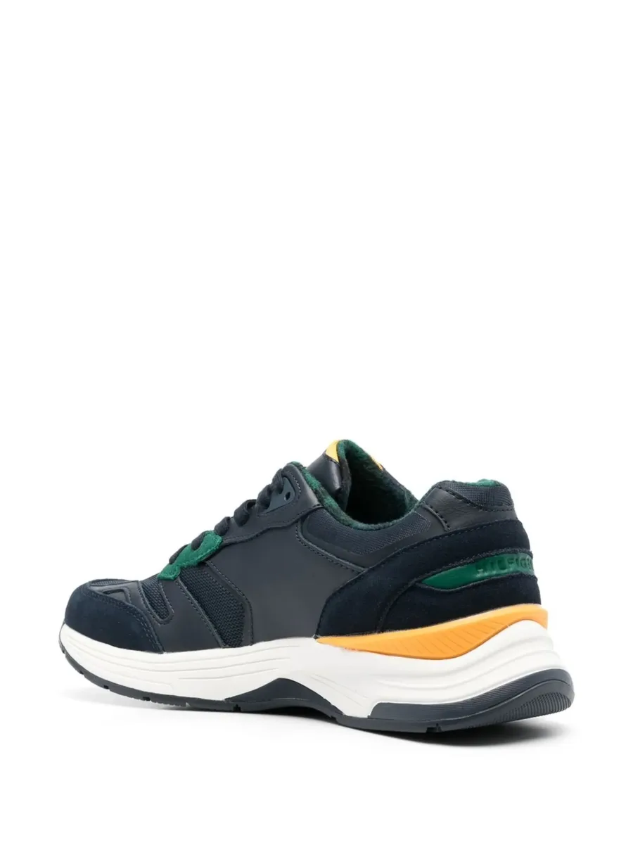 logo-embroidered lace-up sneakers 6