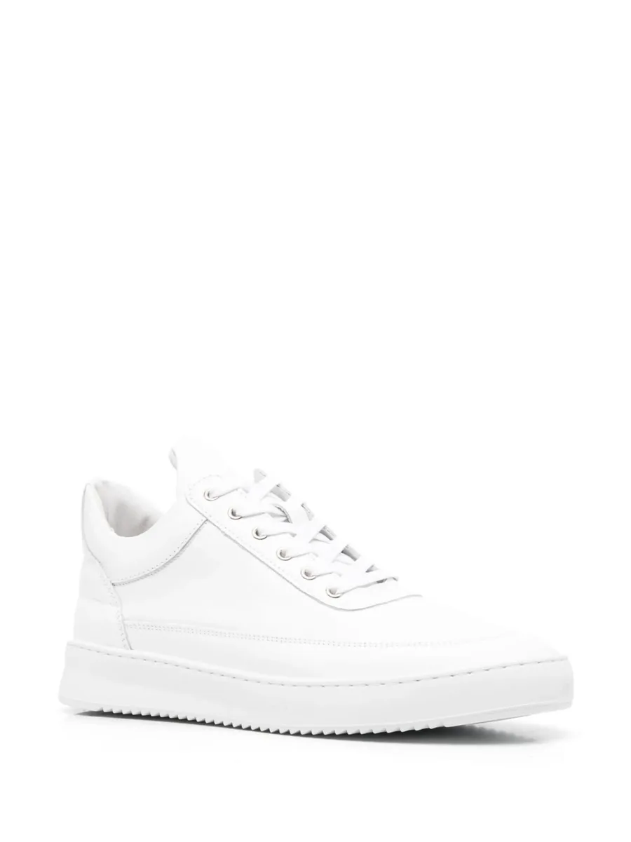 logo-embossed lace-up sneakers 4