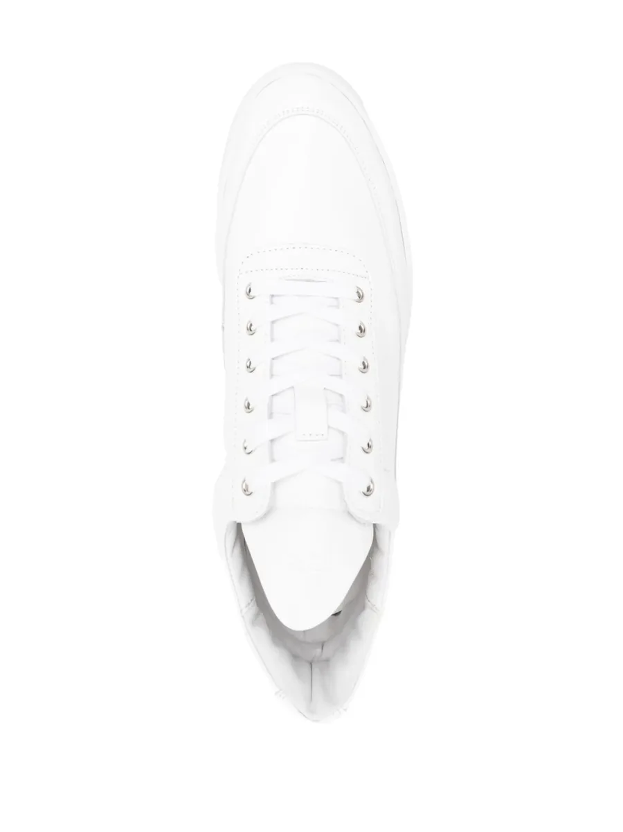 logo-embossed lace-up sneakers 8