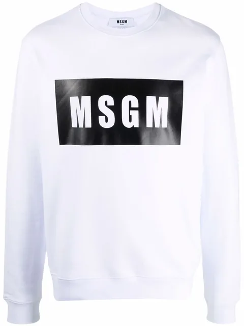 logo-print cotton sweatshirt