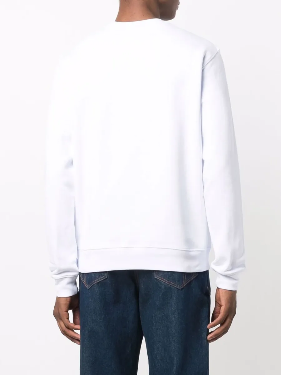 logo-print cotton sweatshirt 7