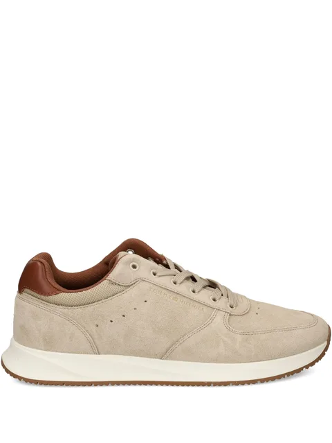 suede-leather sneakers