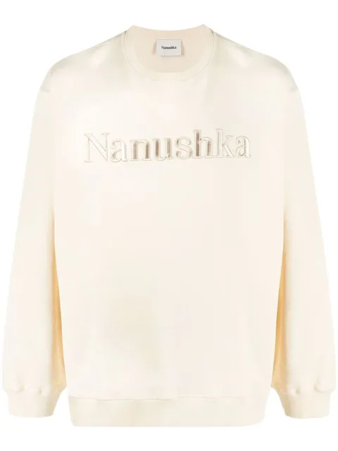 logo-embroidered sweatshirt