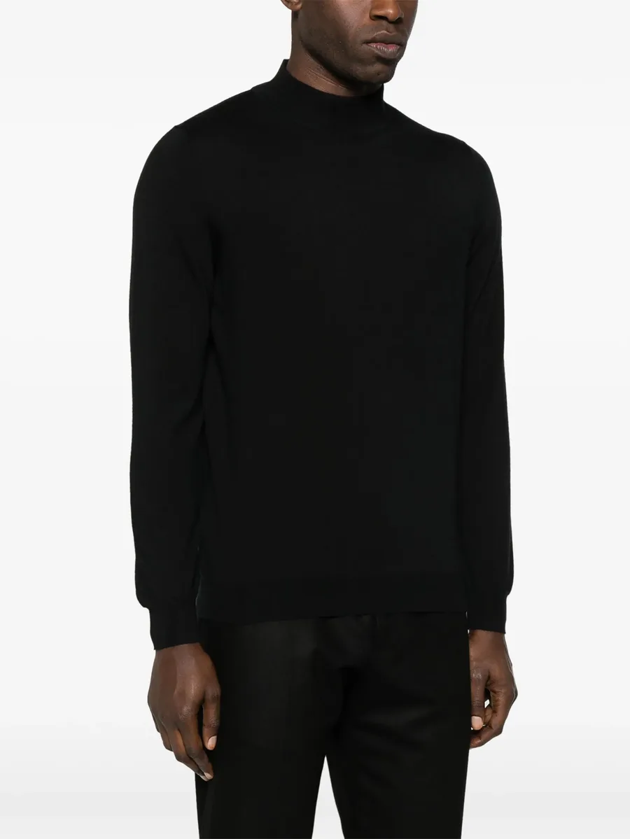 high-neck cashmere-silk jumper 6