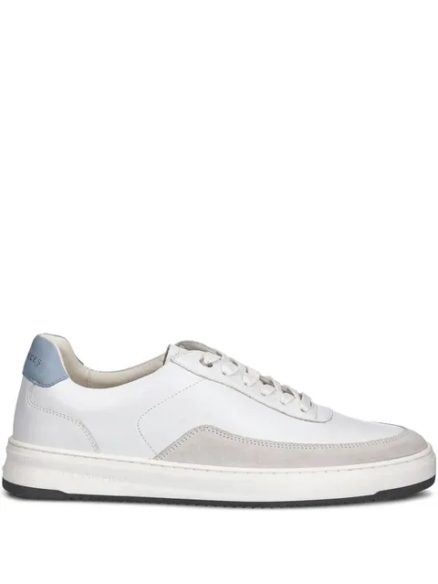 suede-panel sneakers