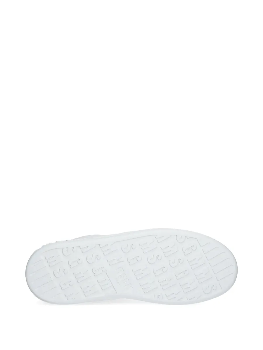 logo-plaque leather sneakers 10