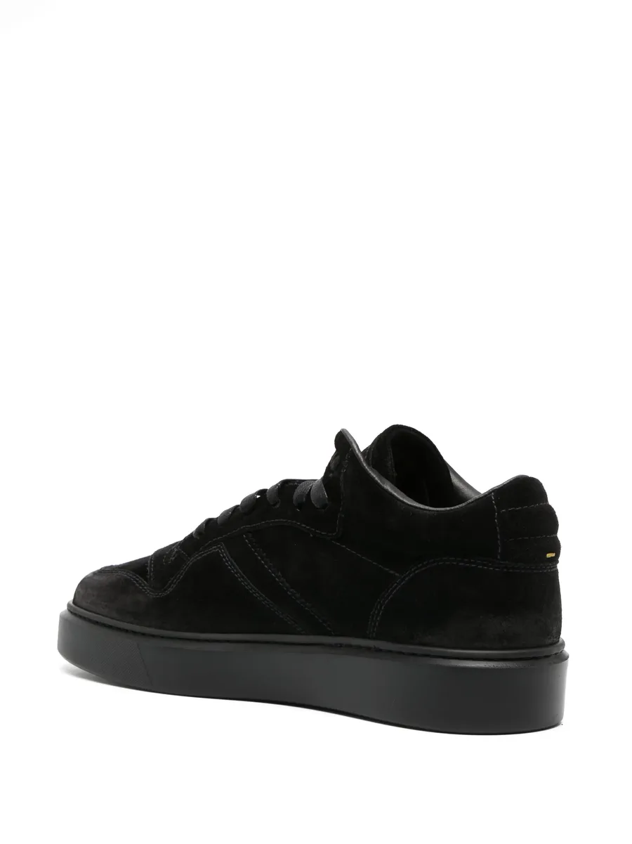 logo-debossed suede sneakers 6