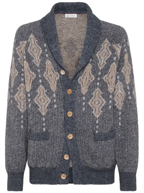 intarsia-knit cardigan