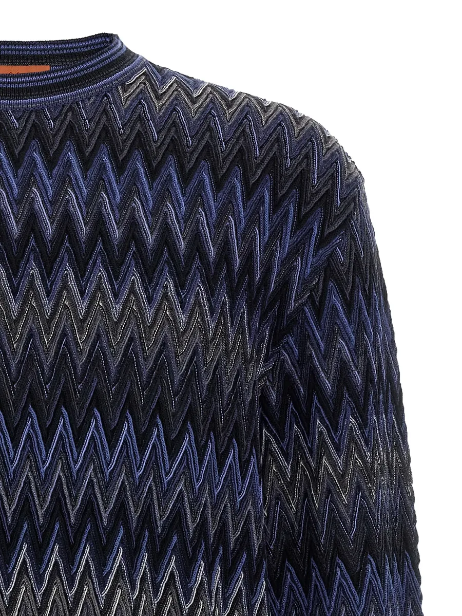 zigzag-pattern wool sweater 7