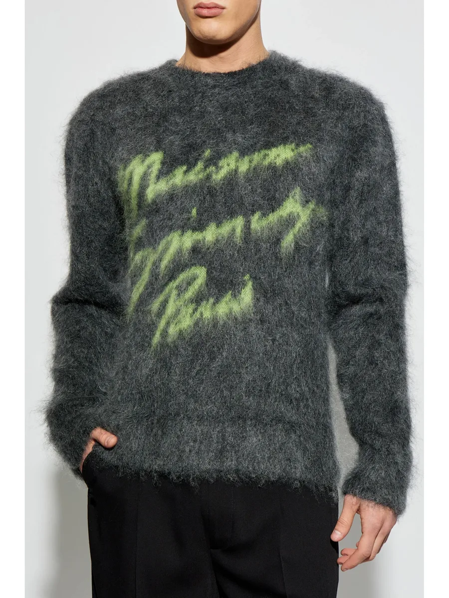 logo-jacquard sweater 6