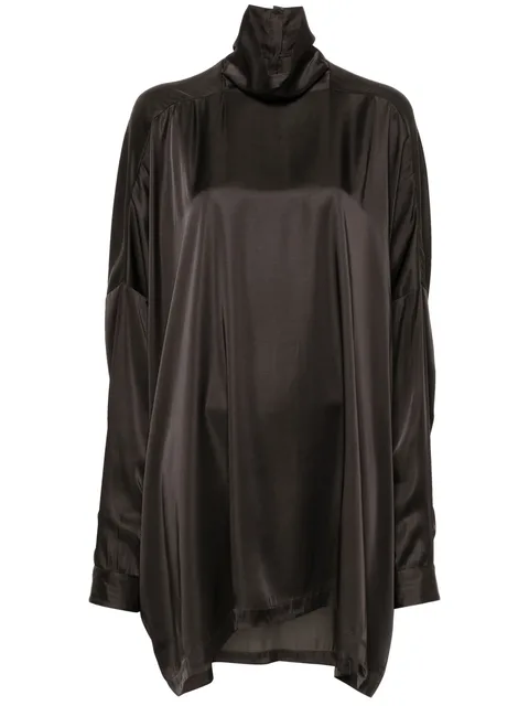 Tabard satin blouse