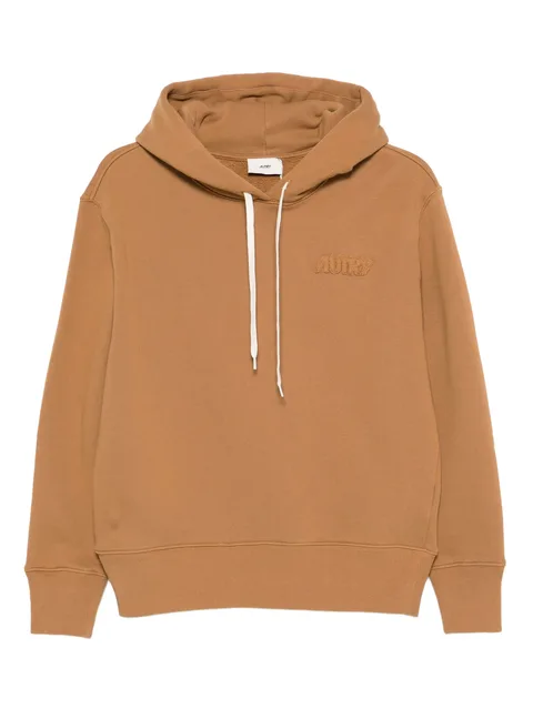 logo-embroidered hoodie
