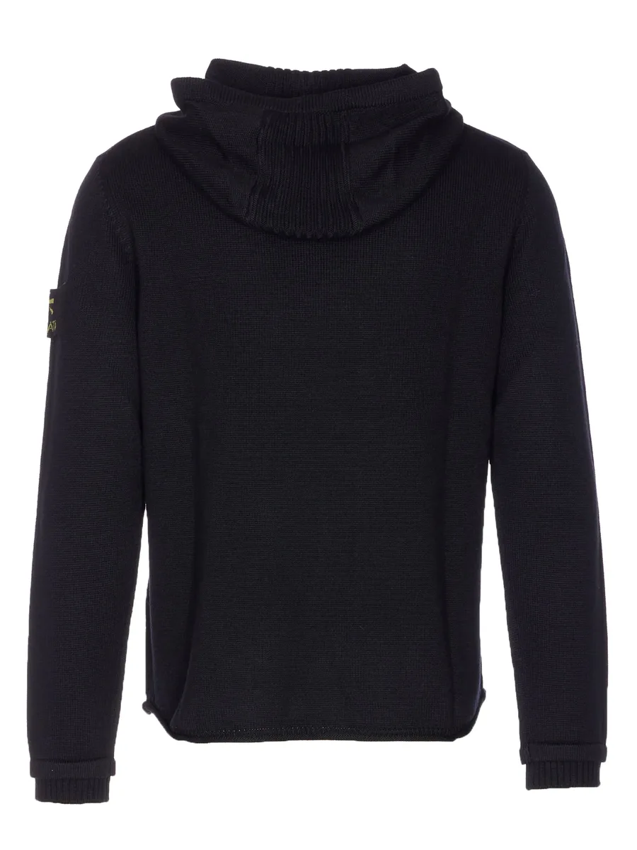 logo-patch hooded sweater 3