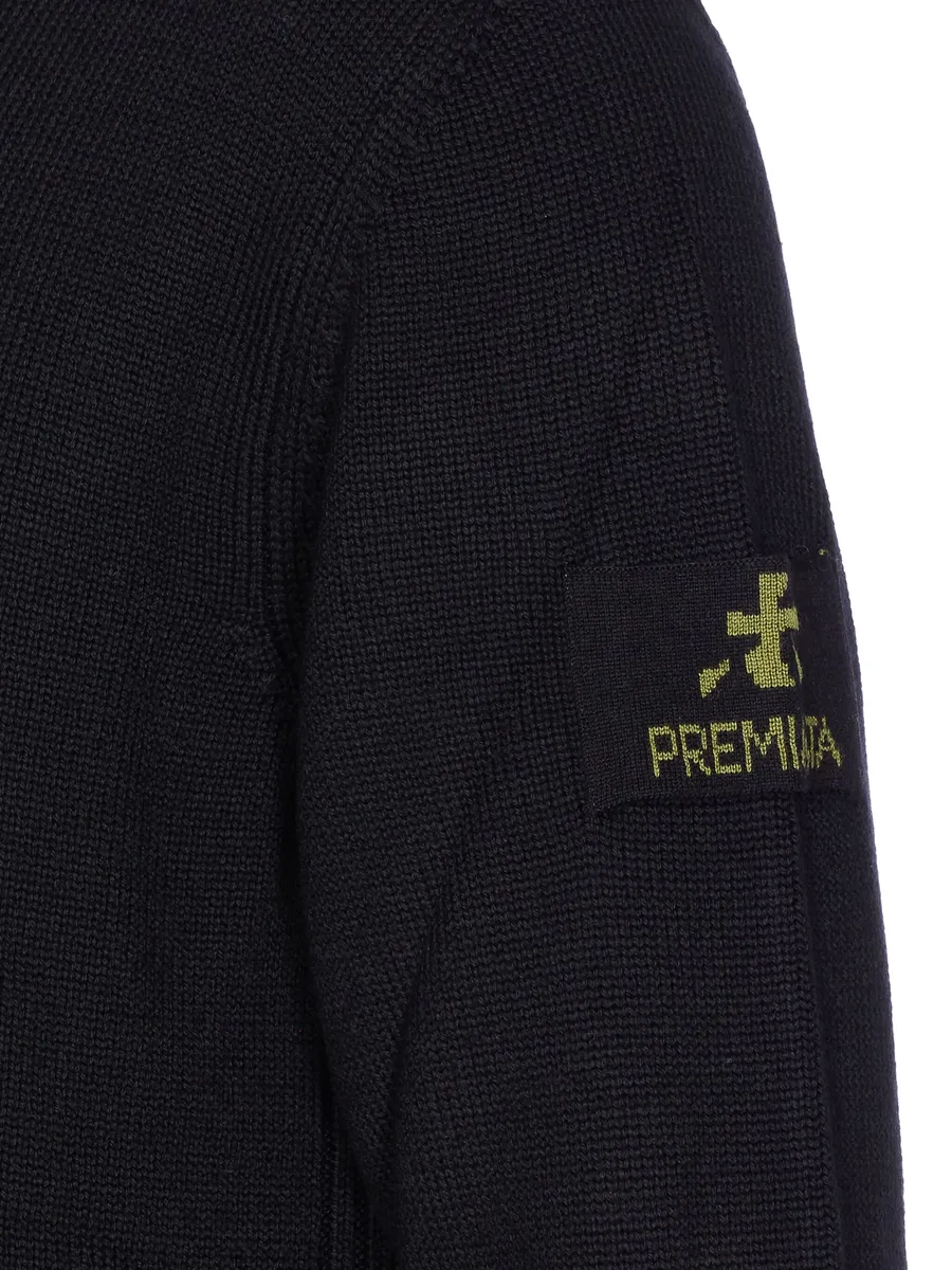 logo-patch hooded sweater 7