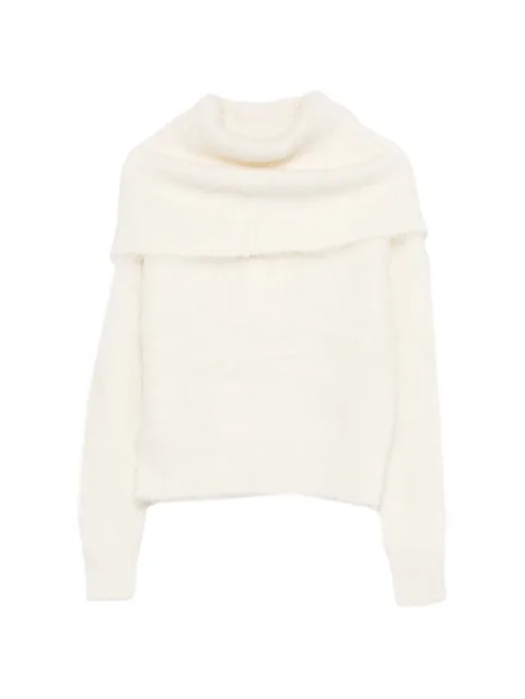 funnel-neck sweater