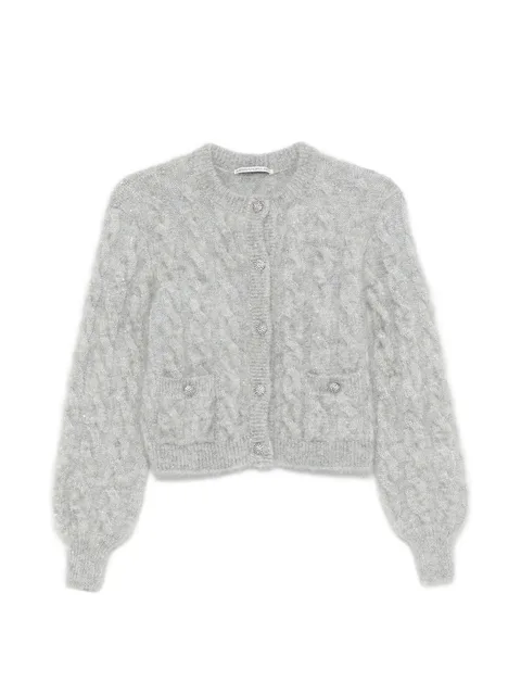 cable-knit cardigan