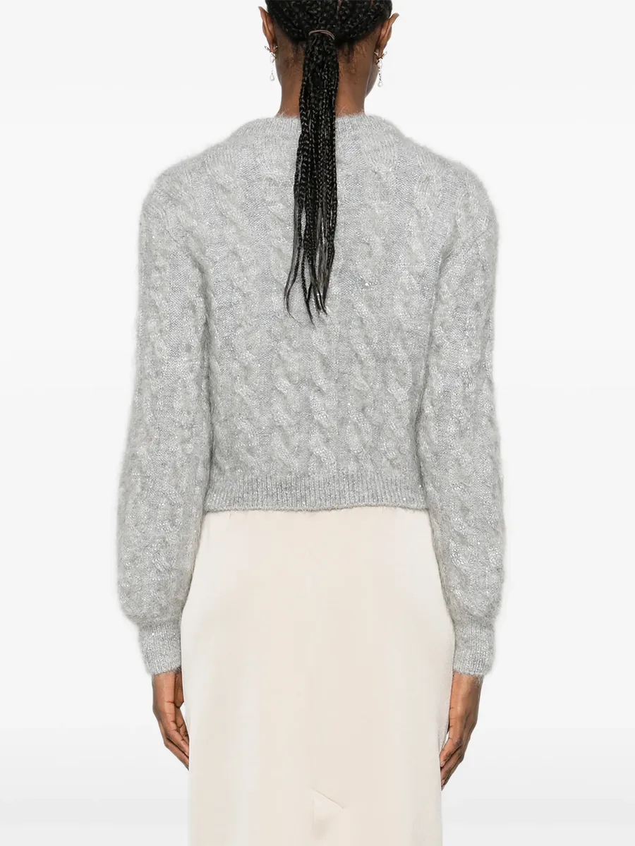 cable-knit cardigan 8