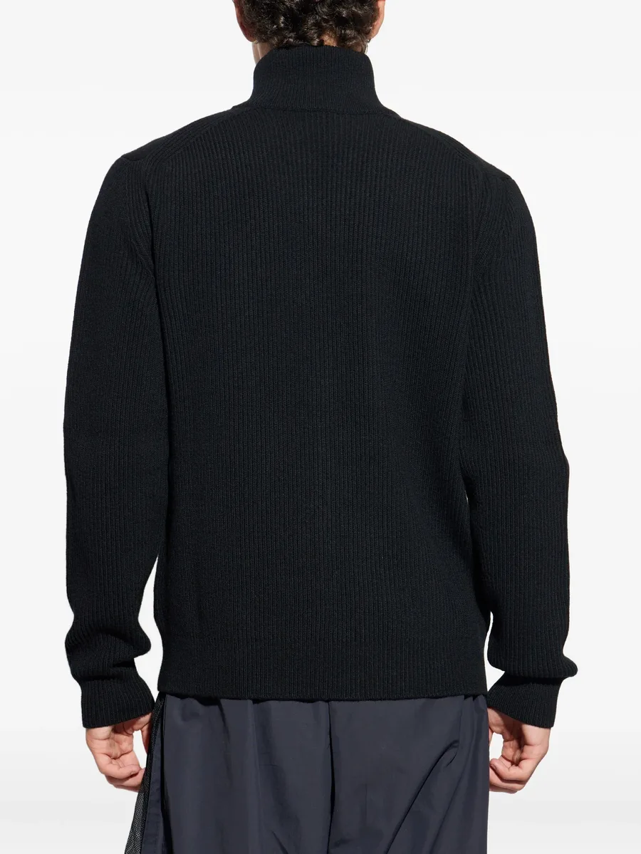 ribbed zip-up cardigan 8