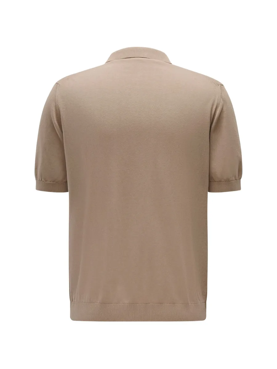 Johnny crepe knit polo shirt 3