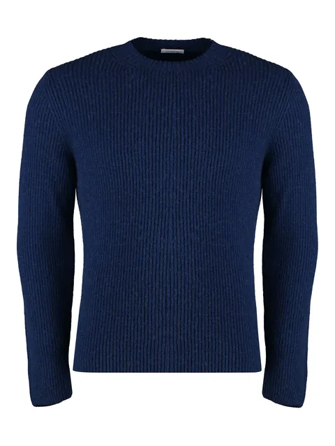 crew-neck camel sweater
